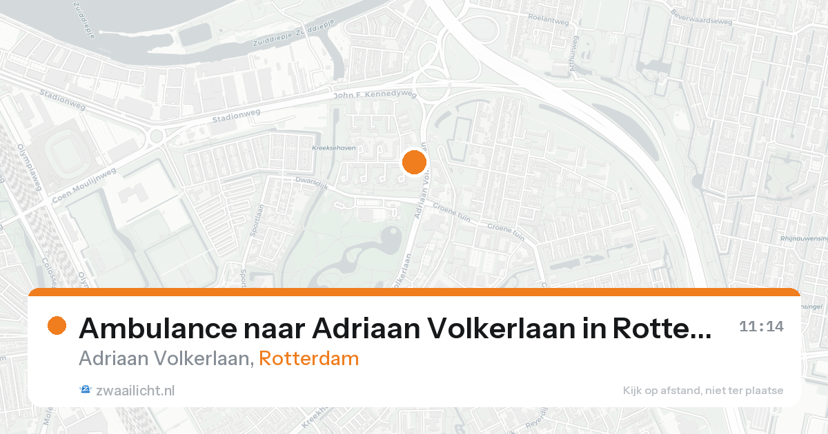 Ambulance naar Adriaan Volkerlaan in Rotterdam — 22 aug 2026