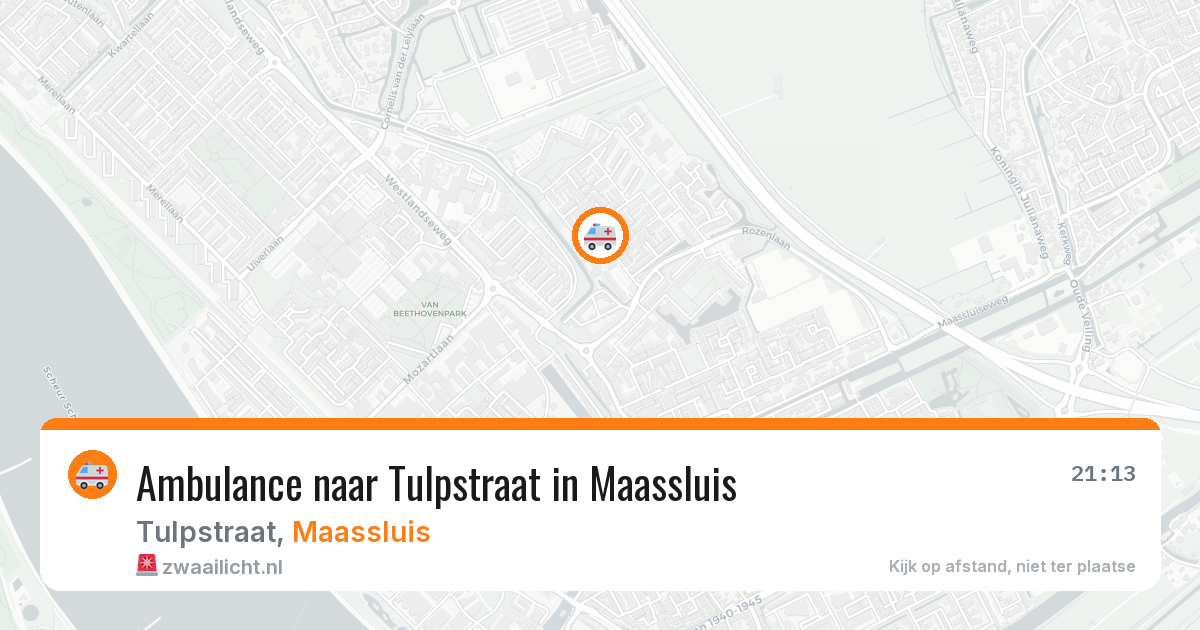 Ambulance naar Tulpstraat in Maassluis — 27 jun 2026