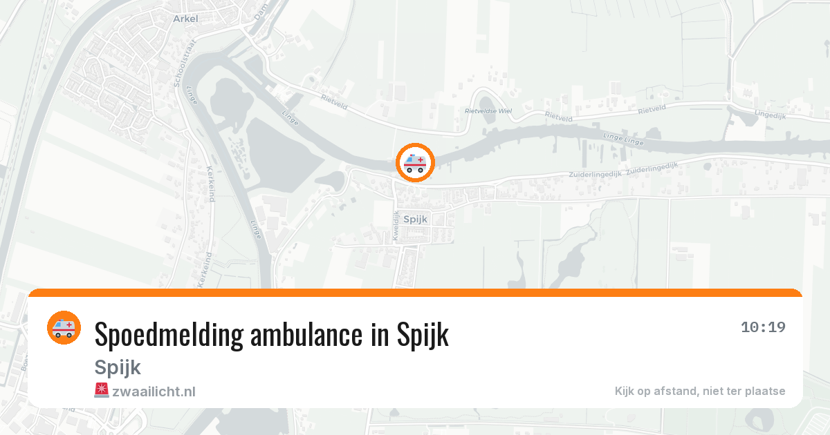 Spoedmelding ambulance in Spijk — 29 jan 2026
