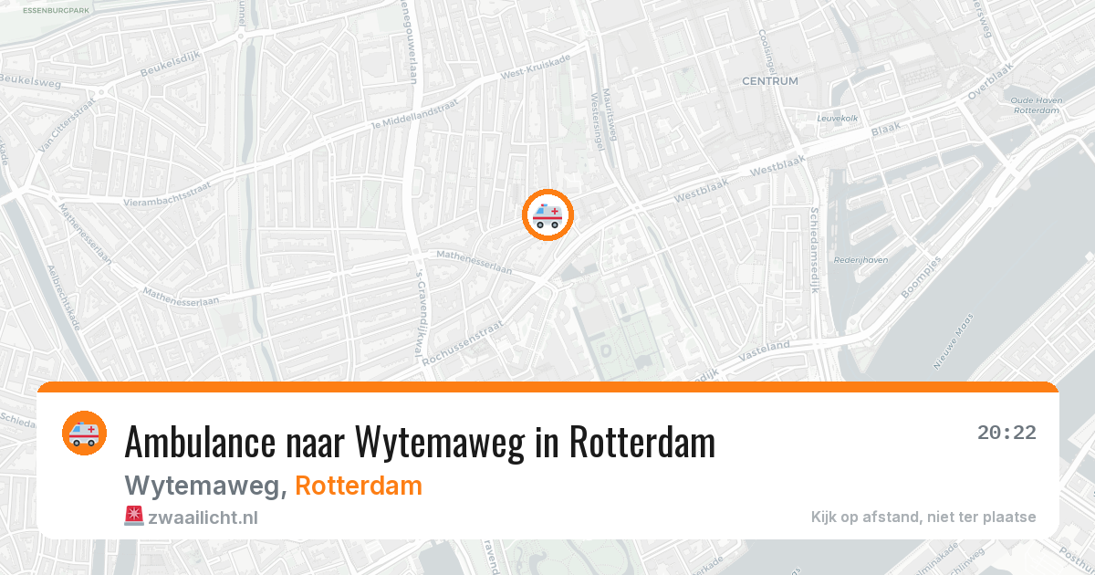 Ambulance naar Wytemaweg in Rotterdam — 12 jun 2026