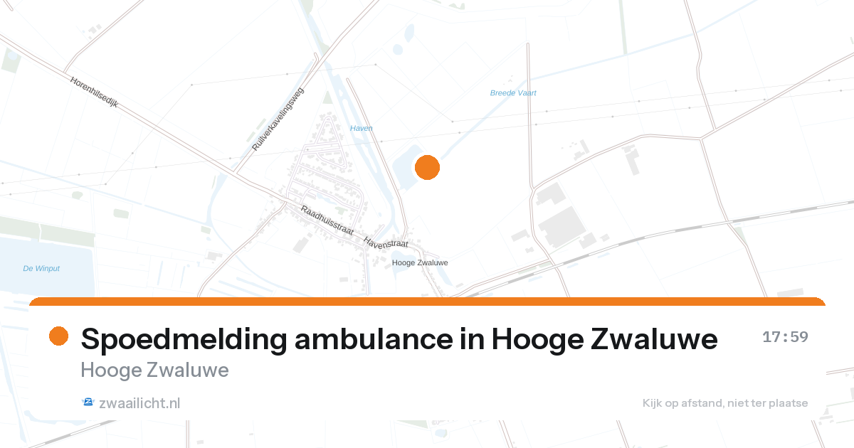 Spoedmelding ambulance in Hooge Zwaluwe — 27 aug 2026