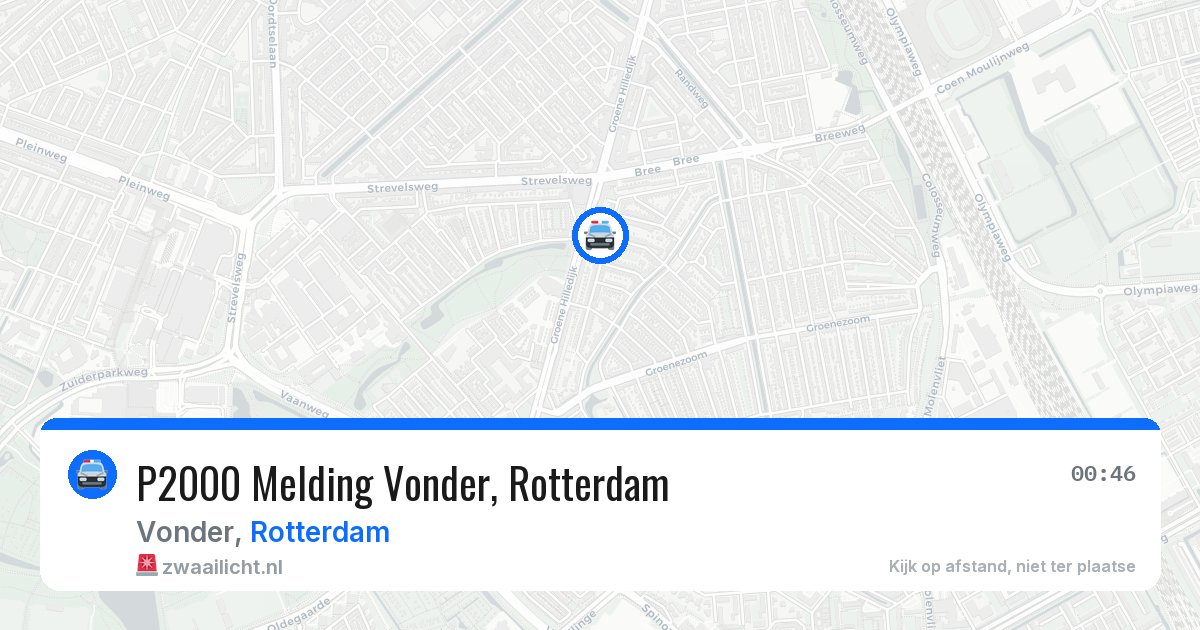 P2000 Melding Vonder, Rotterdam — 4 mei 2026