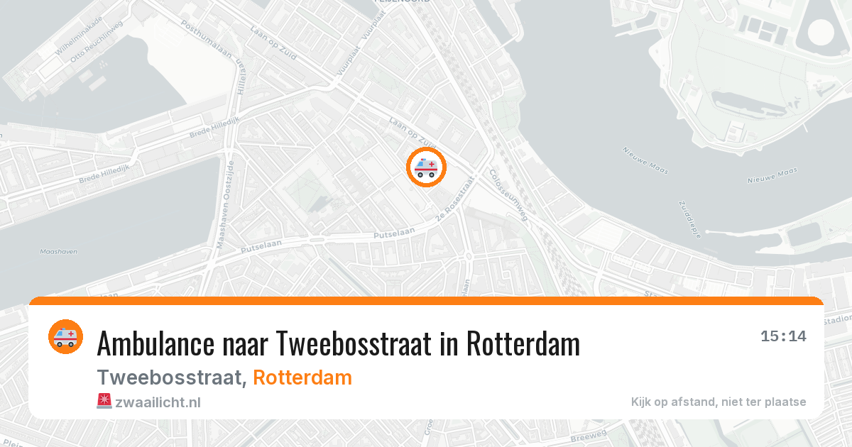 Ambulance naar Tweebosstraat in Rotterdam — 2 jun 2026