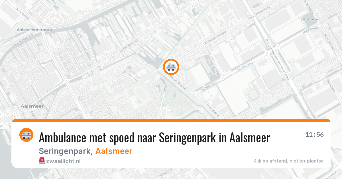 Ambulance met spoed naar Seringenpark in Aalsmeer — 27 mei 2026