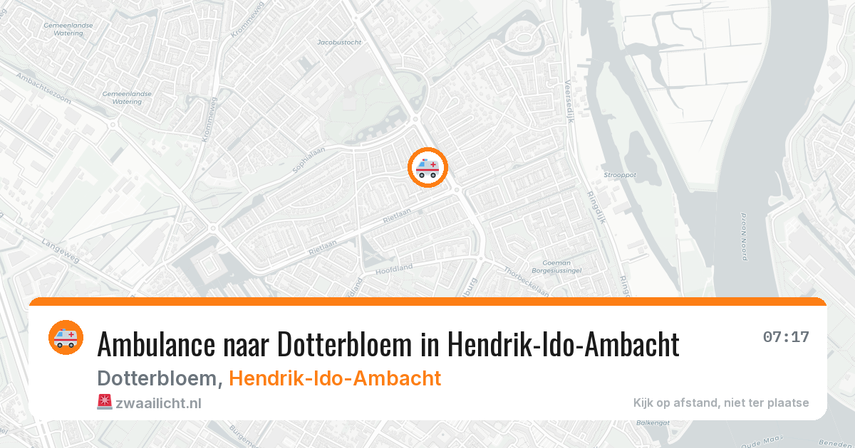 Ambulance naar Dotterbloem in Hendrik-Ido-Ambacht — 2 jun 2026