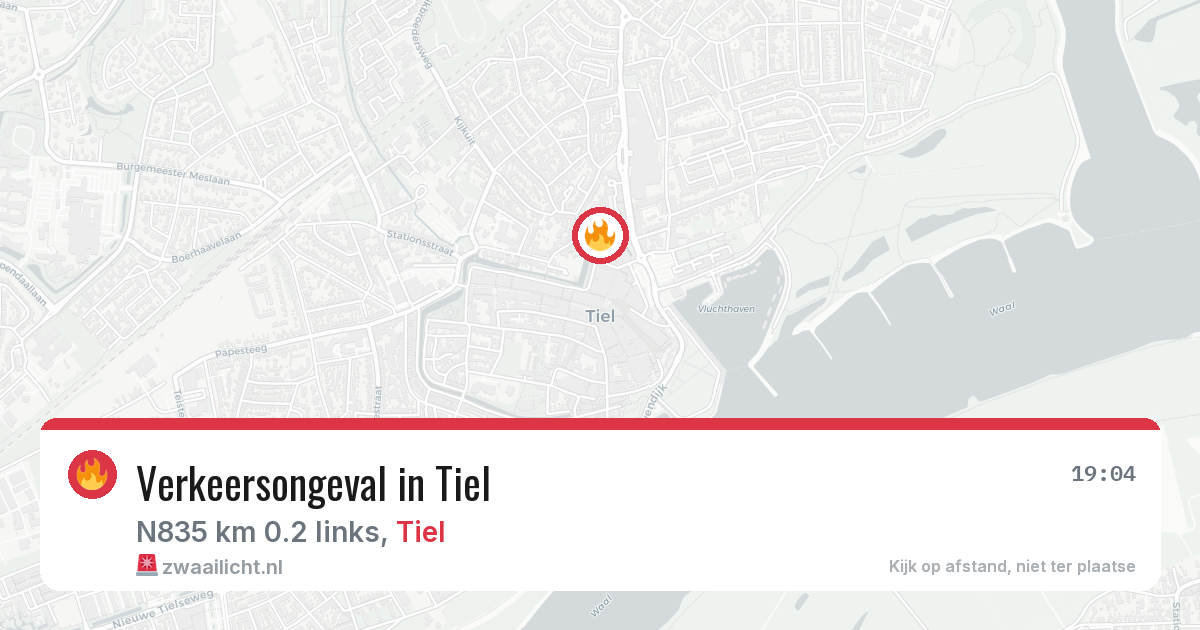 Verkeersongeval in Tiel — 10 jul 2026