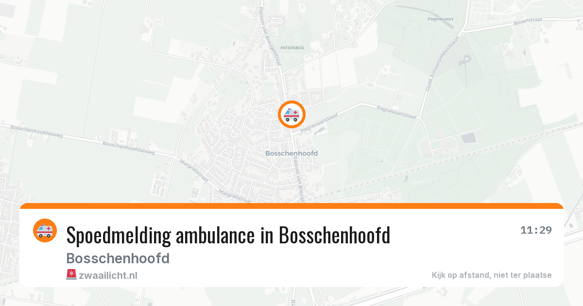 Spoedmelding ambulance in Bosschenhoofd — 5 aug 2026