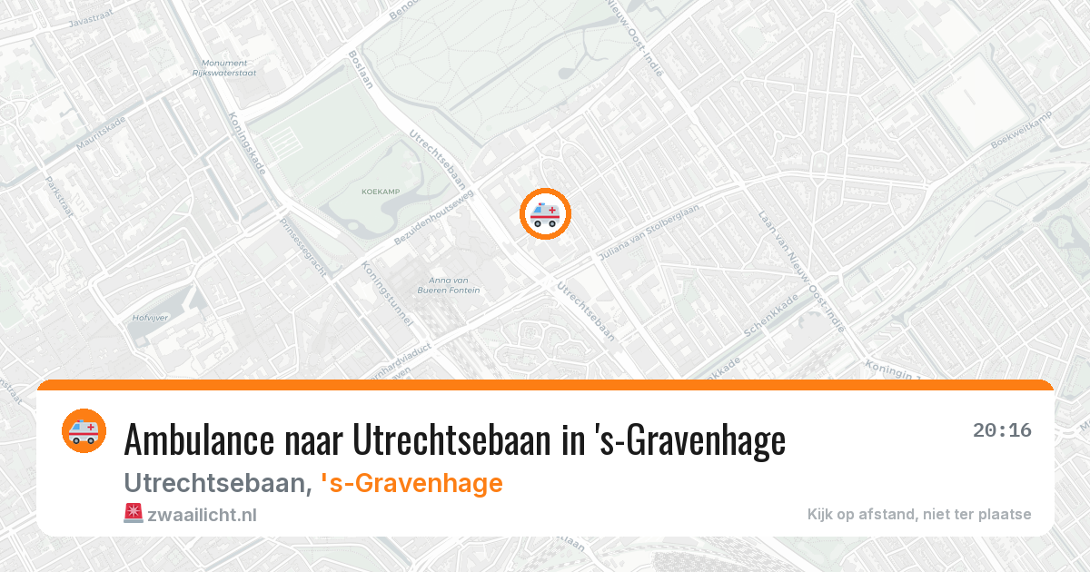 Ambulance naar Utrechtsebaan in 's-Gravenhage — 28 jun 2026