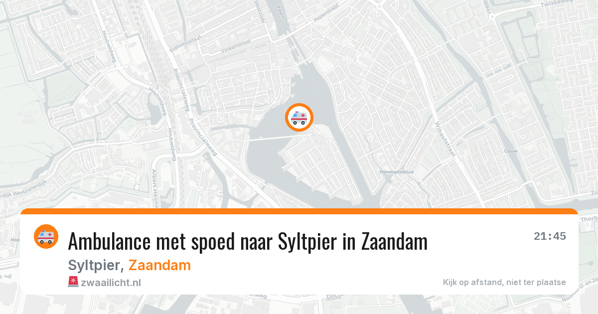 Ambulance met spoed naar Syltpier in Zaandam — 10 feb 2026