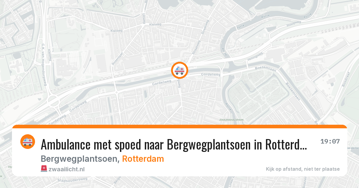 Ambulance met spoed naar Bergwegplantsoen in Rotterdam — 31 mrt 2026