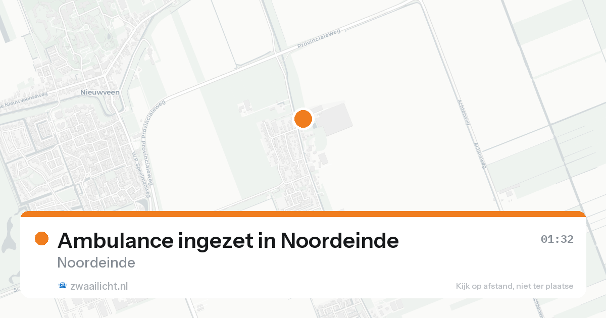 Ambulance ingezet in Noordeinde — 8 feb 2026