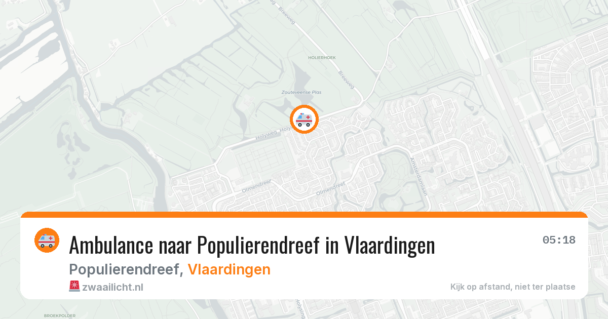 Ambulance naar Populierendreef in Vlaardingen — 9 feb 2026