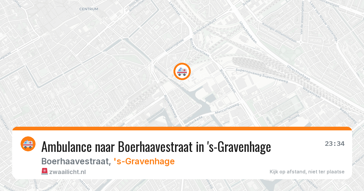 Ambulance naar Boerhaavestraat in 's-Gravenhage — 17 jun 2026