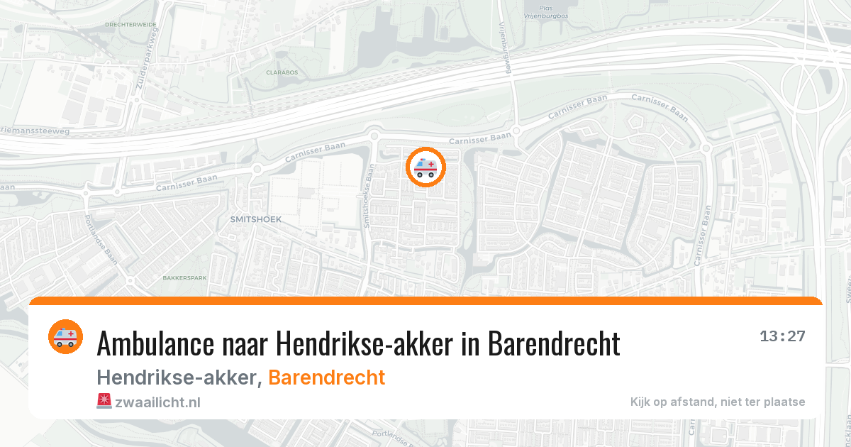 Ambulance naar Hendrikse-akker in Barendrecht — 30 jun 2026