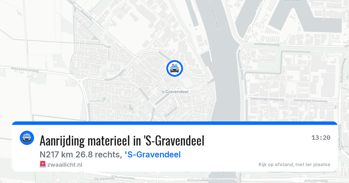 Aanrijding materieel in 'S-Gravendeel — 28 mei 2026