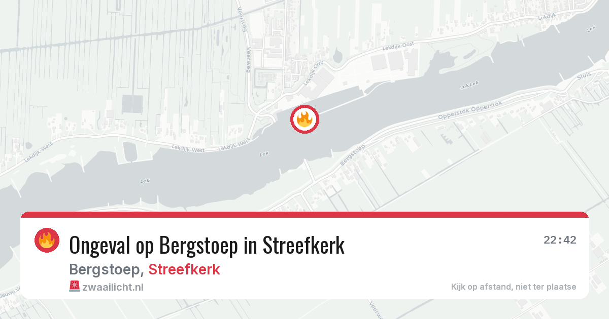Ongeval op Bergstoep in Streefkerk — 21 feb 2026