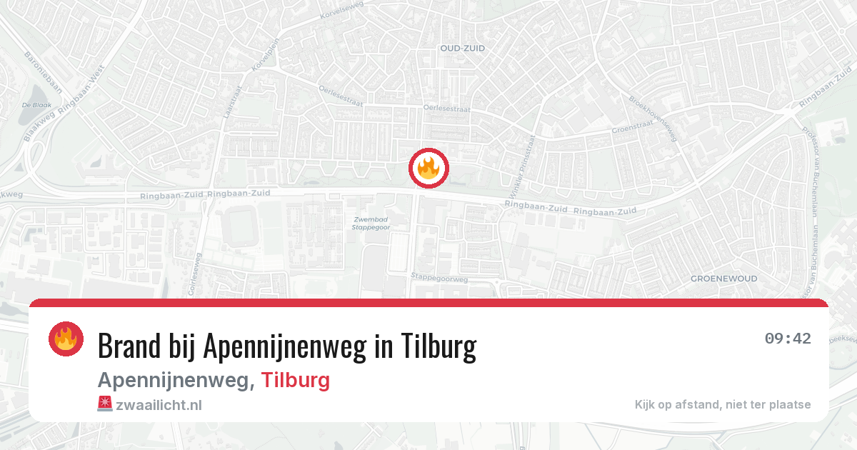 Brand bij Apennijnenweg in Tilburg — 25 jul 2026