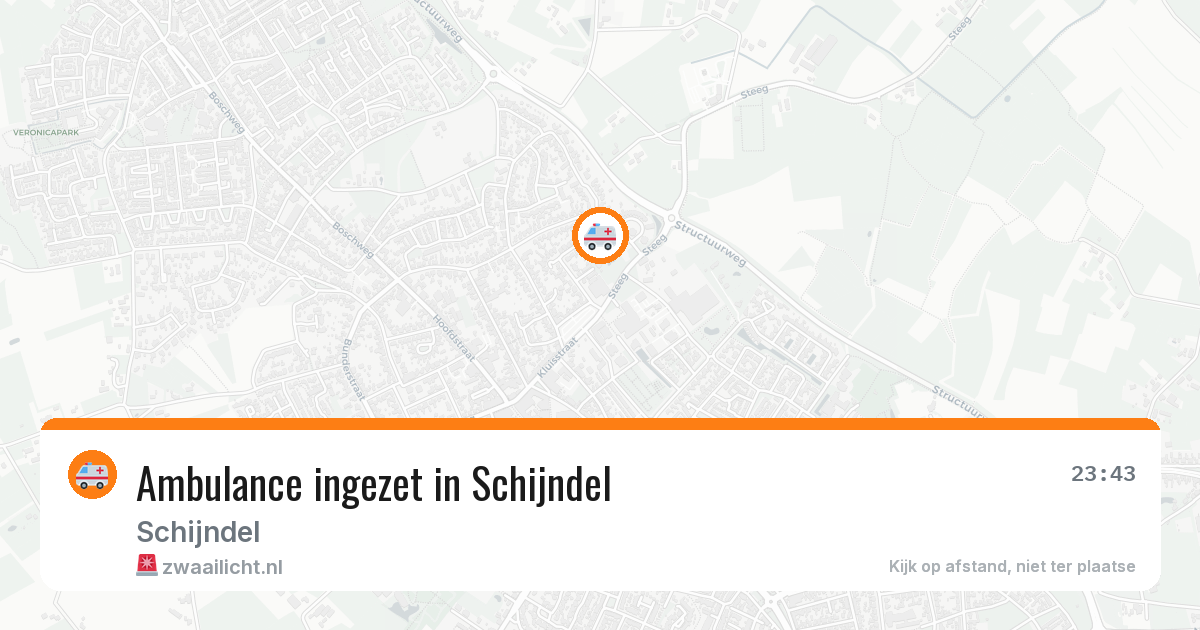 Ambulance ingezet in Schijndel — 10 aug 2026