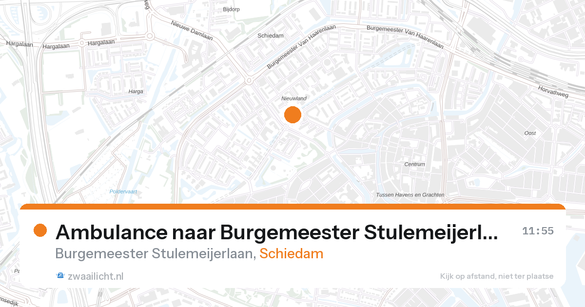 Ambulance naar Burgemeester Stulemeijerlaan in Schiedam — 27 aug 2026