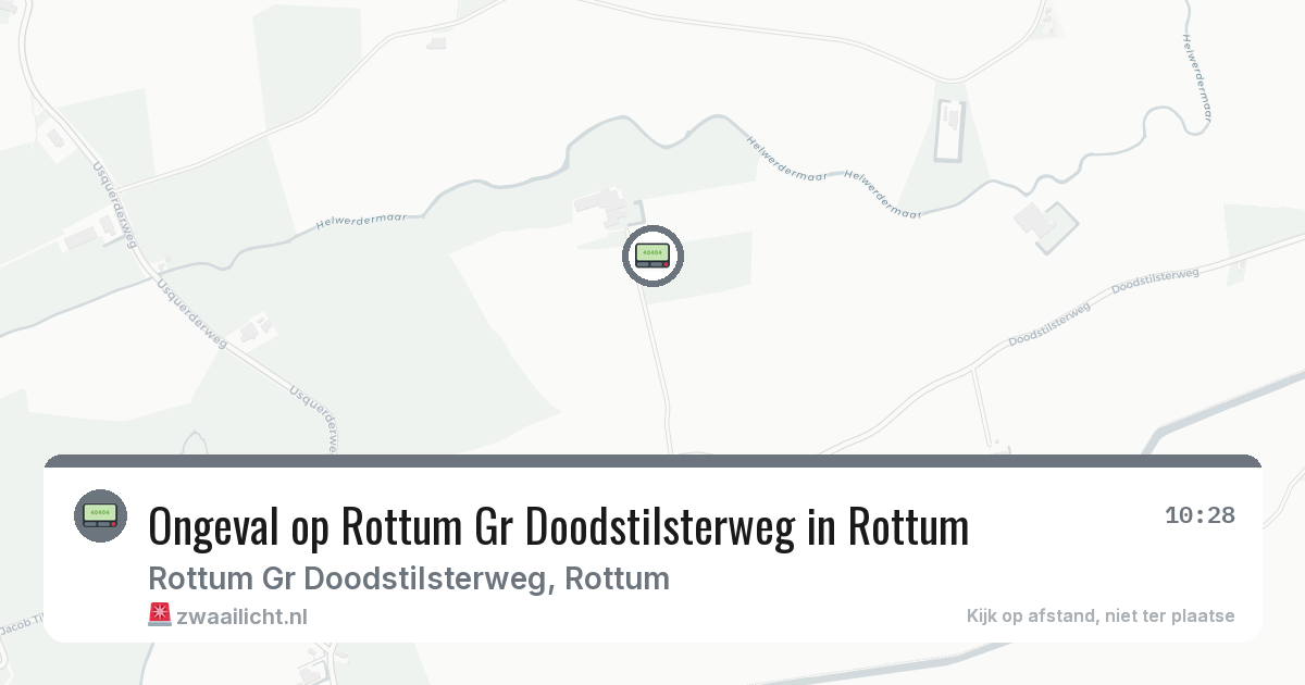 Ongeval op Rottum Gr Doodstilsterweg in Rottum — 2 feb 2026
