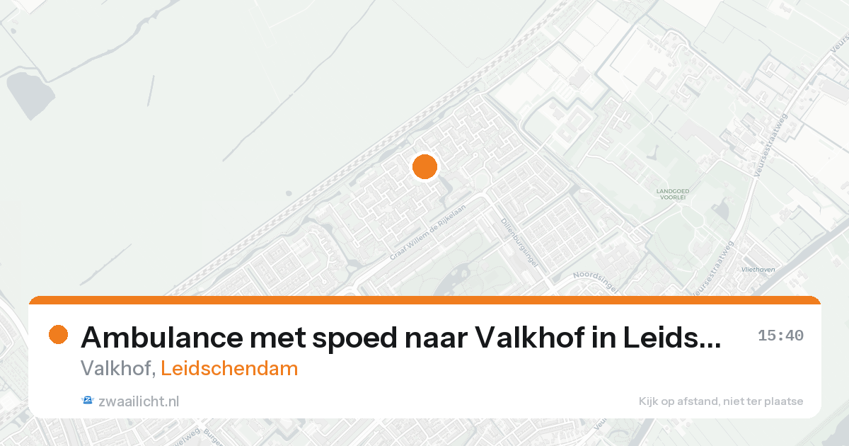 Ambulance met spoed naar Valkhof in Leidschendam — 5 mei 2026