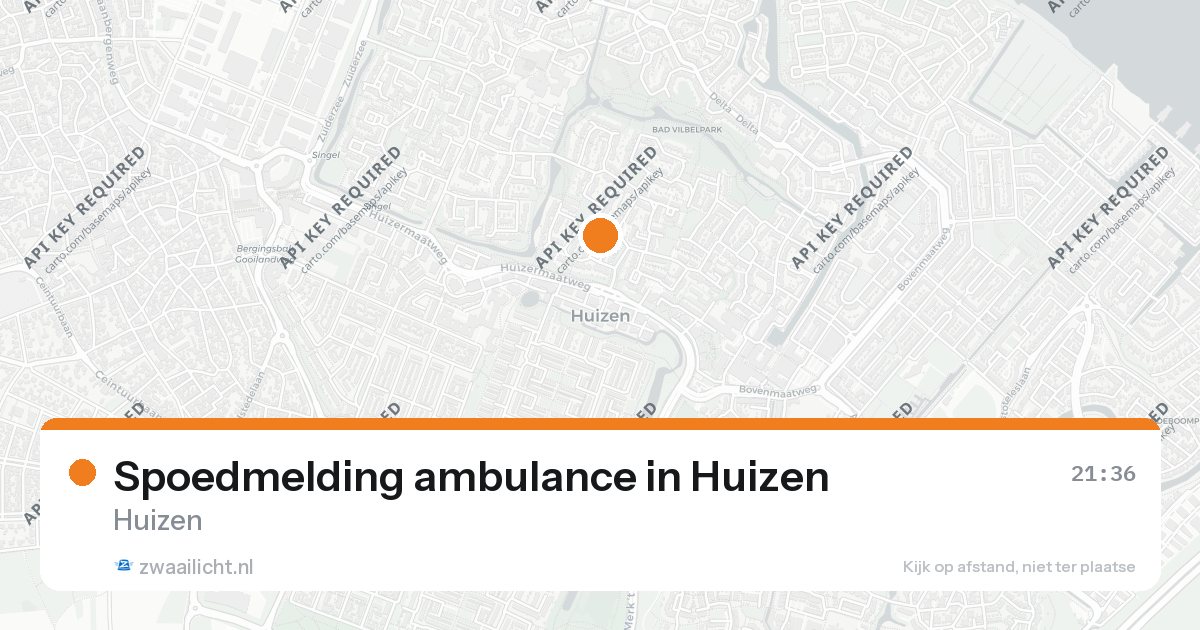 Spoedmelding ambulance in Huizen — 20 jun 2026