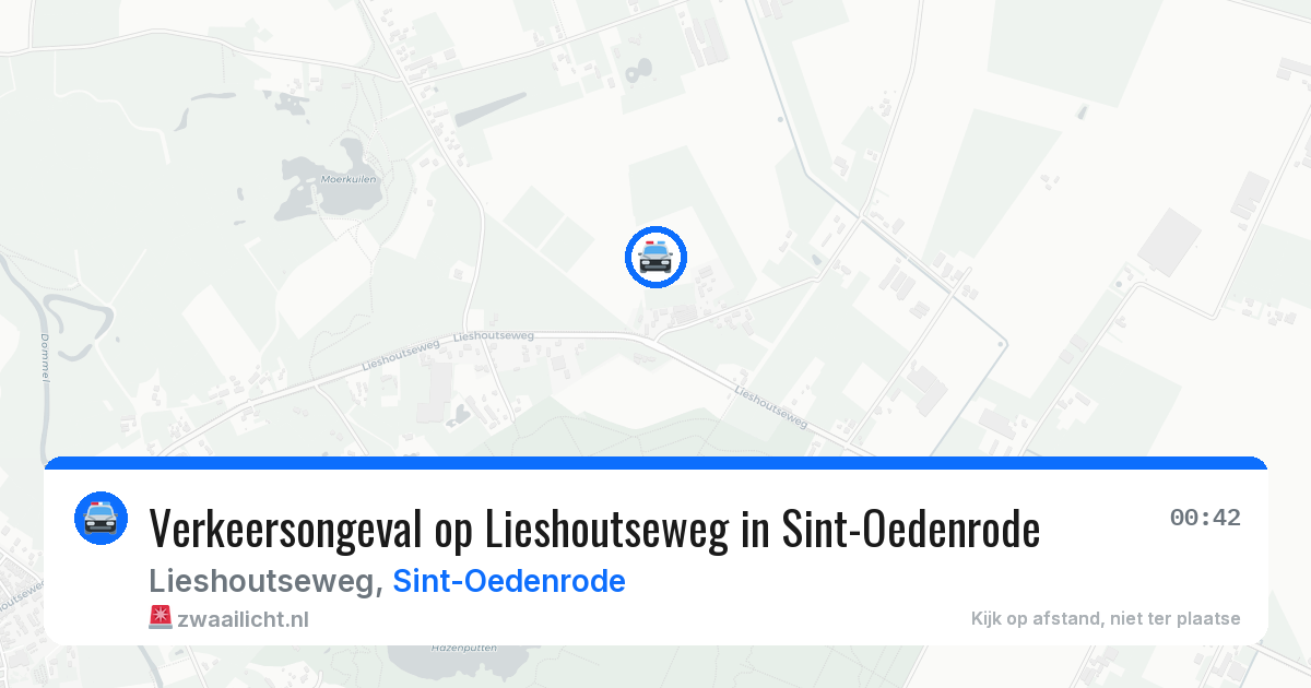 Verkeersongeval op Lieshoutseweg in Sint-Oedenrode — 30 mei 2026