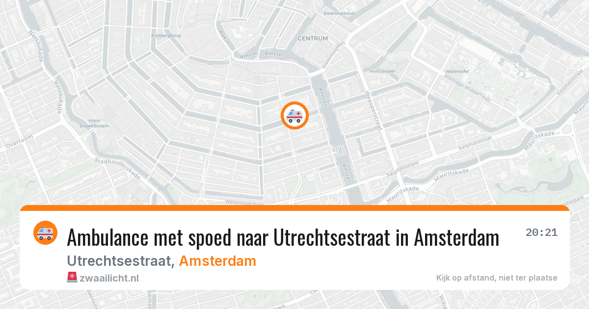 Ambulance met spoed naar Utrechtsestraat in Amsterdam — 29 mrt 2026