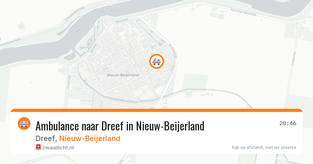 Ambulance naar Dreef in Nieuw-Beijerland — 27 jul 2026