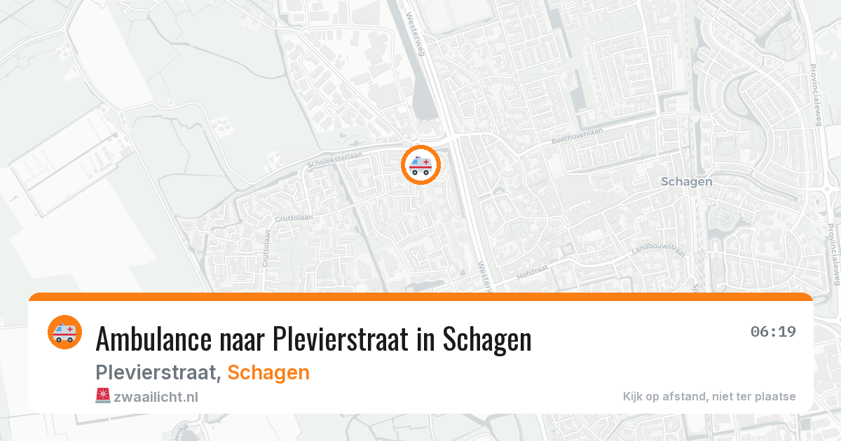 Ambulance naar Plevierstraat in Schagen — 22 apr 2026