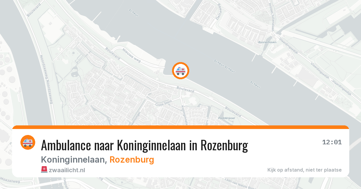 Ambulance naar Koninginnelaan in Rozenburg — 31 mei 2026