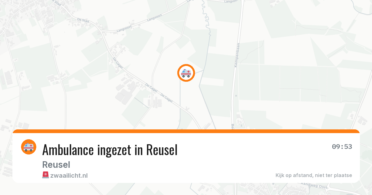 Ambulance ingezet in Reusel — 12 aug 2026