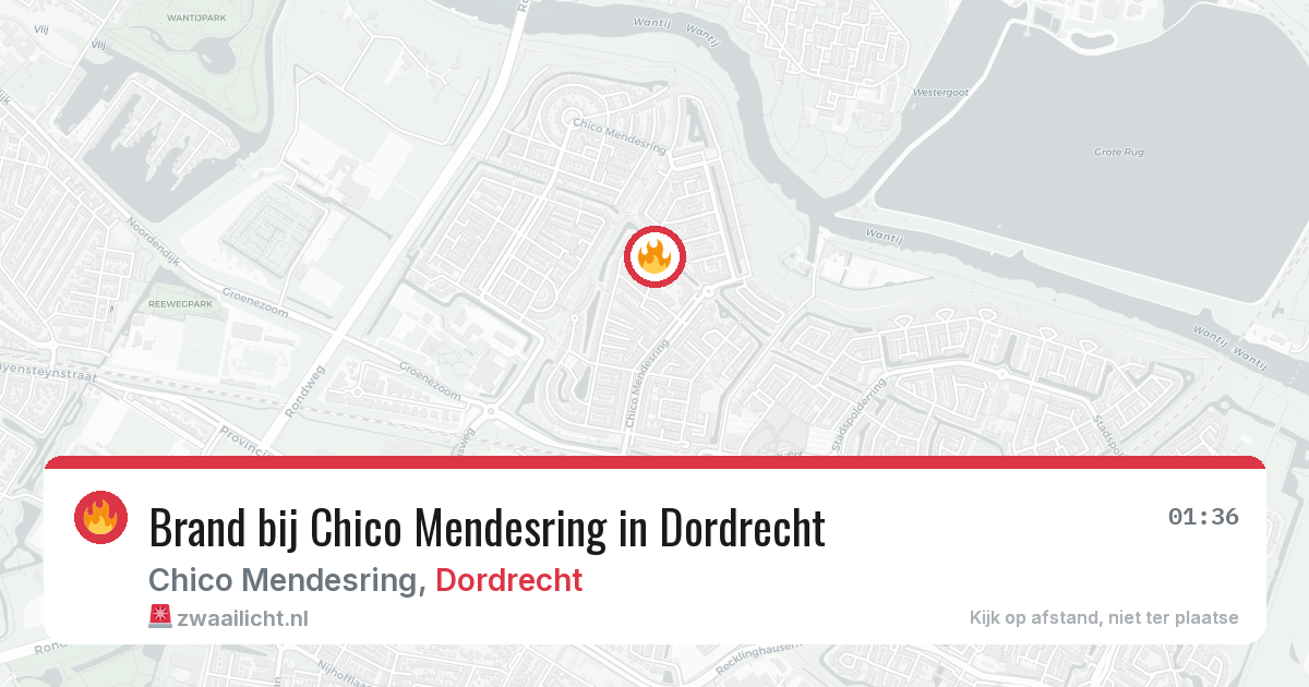 Brand bij Chico Mendesring in Dordrecht — 26 apr 2026