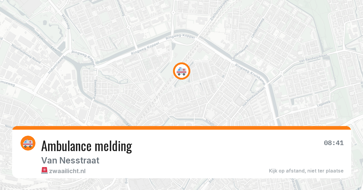 Ambulance melding — 8 mei 2026
