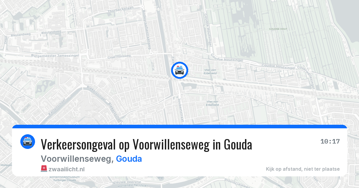 Verkeersongeval op Voorwillenseweg in Gouda — 5 jun 2026