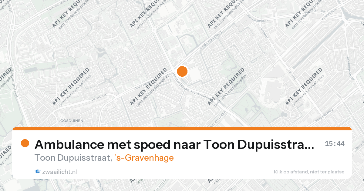 Ambulance met spoed naar Toon Dupuisstraat in 's-Gravenhage — 31 mei 2026