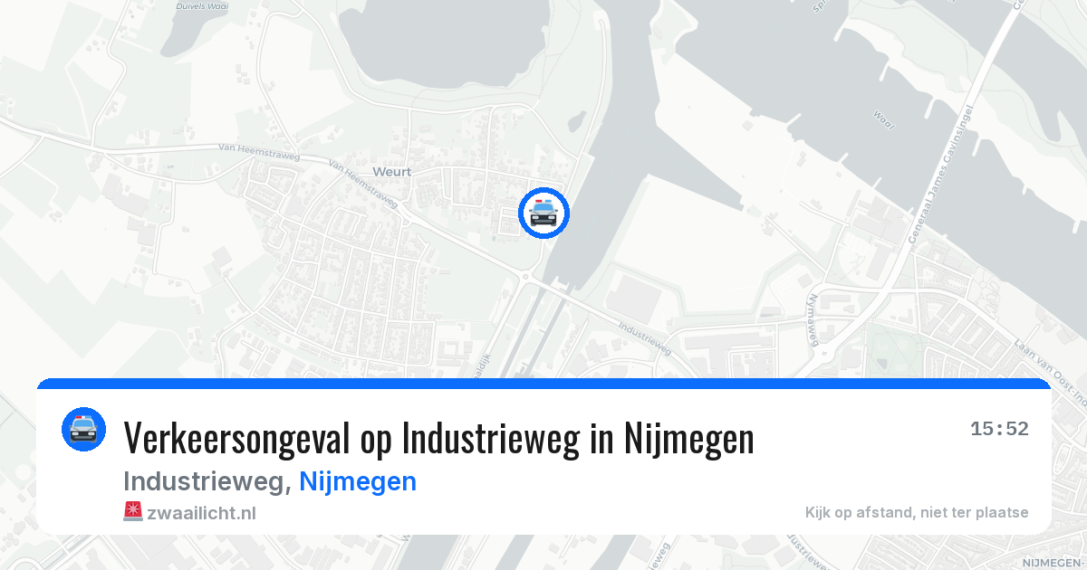Verkeersongeval op Industrieweg in Nijmegen — 10 jul 2026