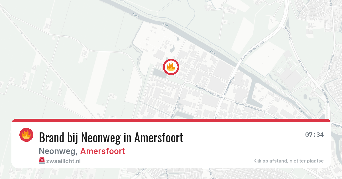 Brand bij Neonweg in Amersfoort — 28 jun 2026