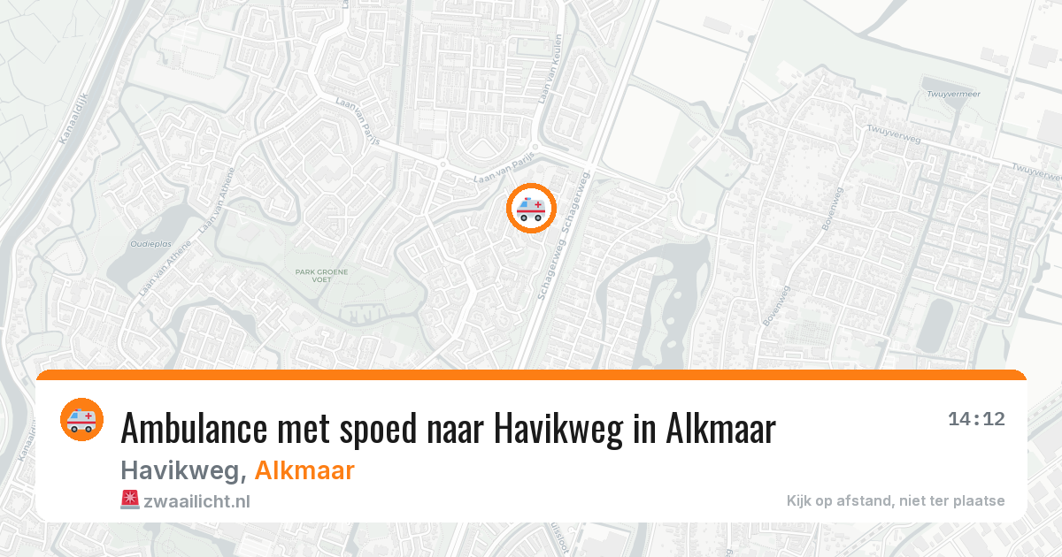 Ambulance met spoed naar Havikweg in Alkmaar — 10 aug 2026