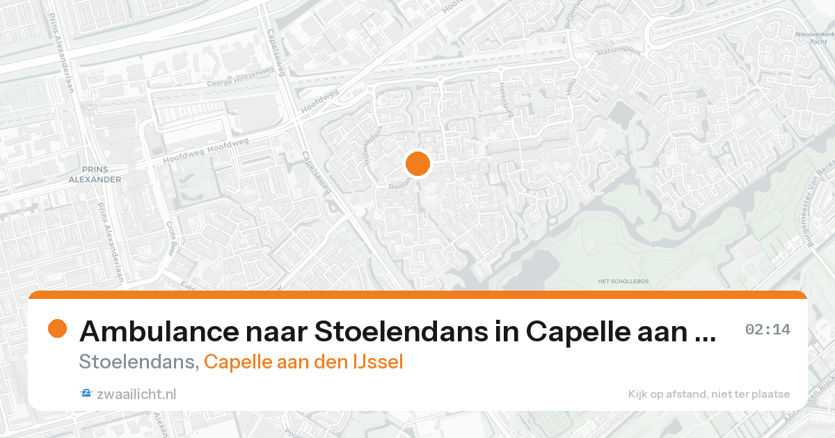 Ambulance naar Stoelendans in Capelle aan den IJssel — 22 aug 2026