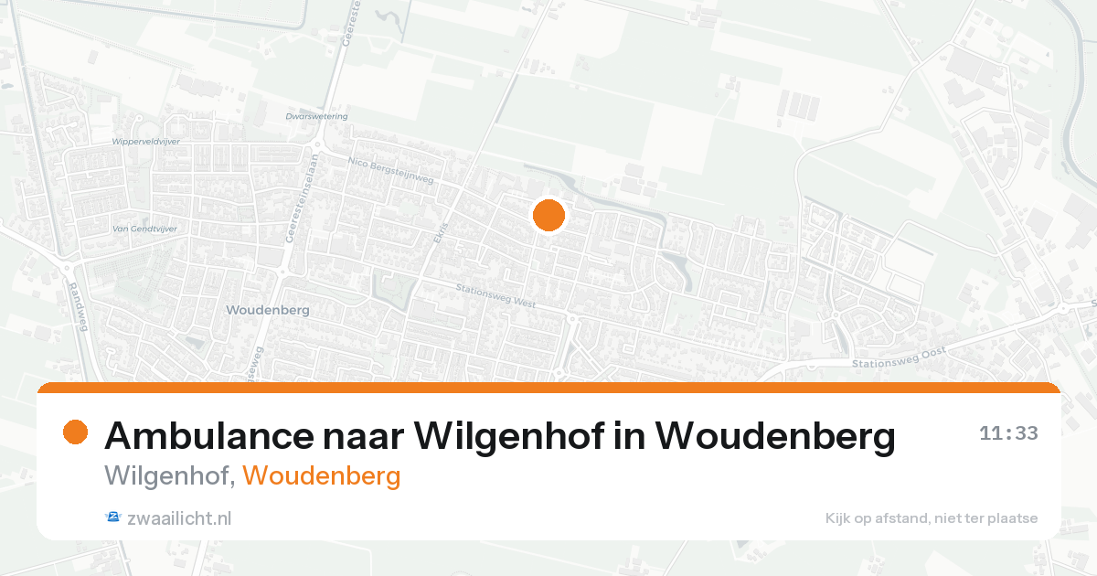 Ambulance naar Wilgenhof in Woudenberg — 21 aug 2026