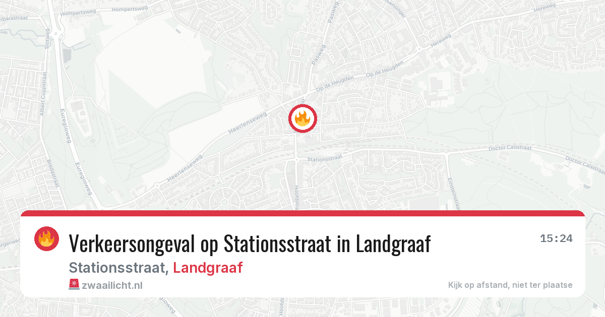 Verkeersongeval op Stationsstraat in Landgraaf — 21 jun 2026