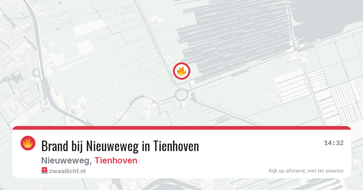 Brand bij Nieuweweg in Tienhoven — 26 jun 2026