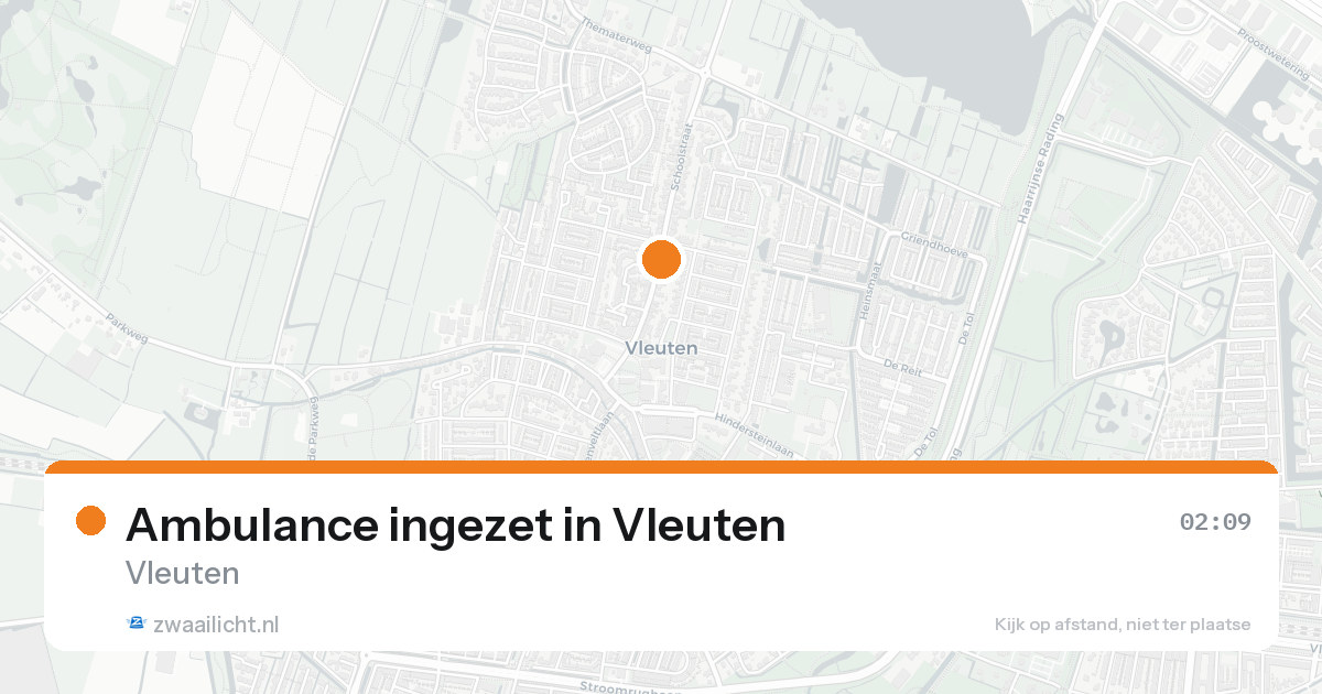 Ambulance ingezet in Vleuten — 8 feb 2026