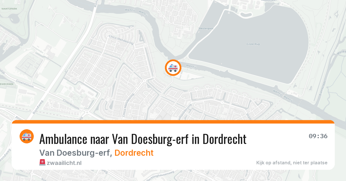 Ambulance naar Van Doesburg-erf in Dordrecht — 13 apr 2026