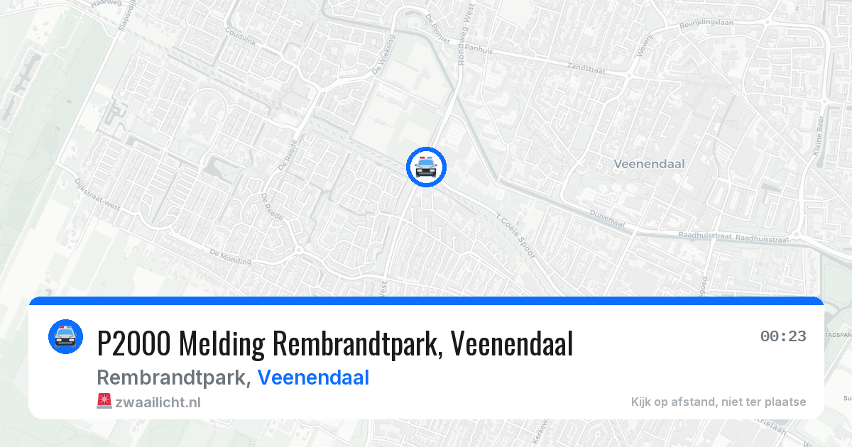 P2000 Melding Rembrandtpark, Veenendaal — 17 mei 2026