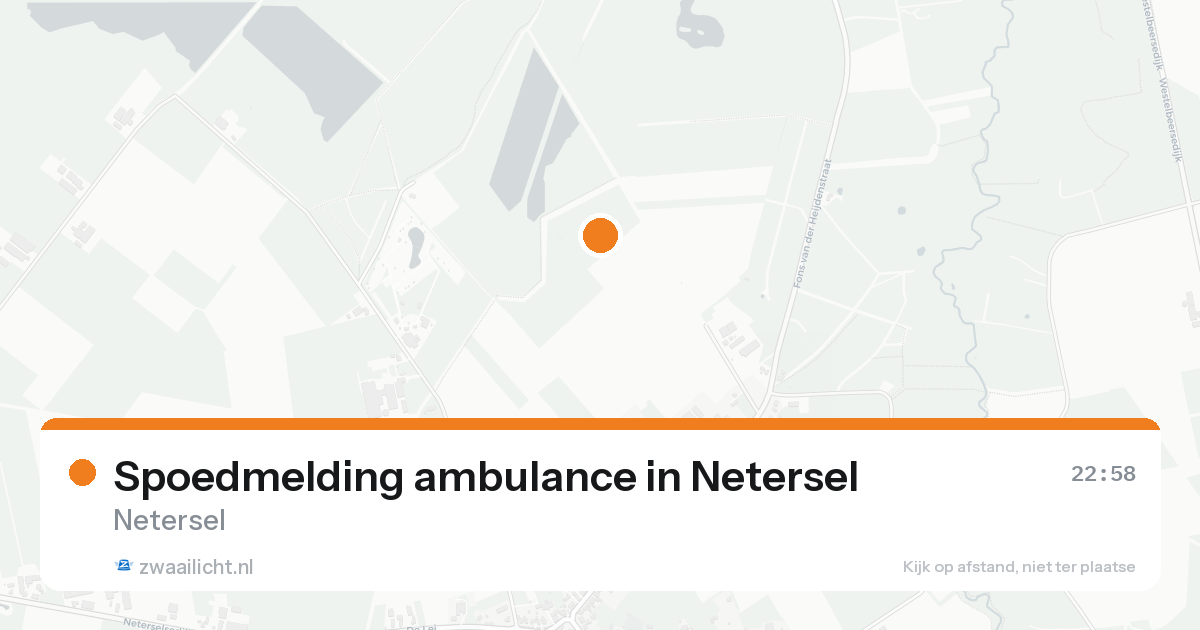 Spoedmelding ambulance in Netersel — 14 aug 2026