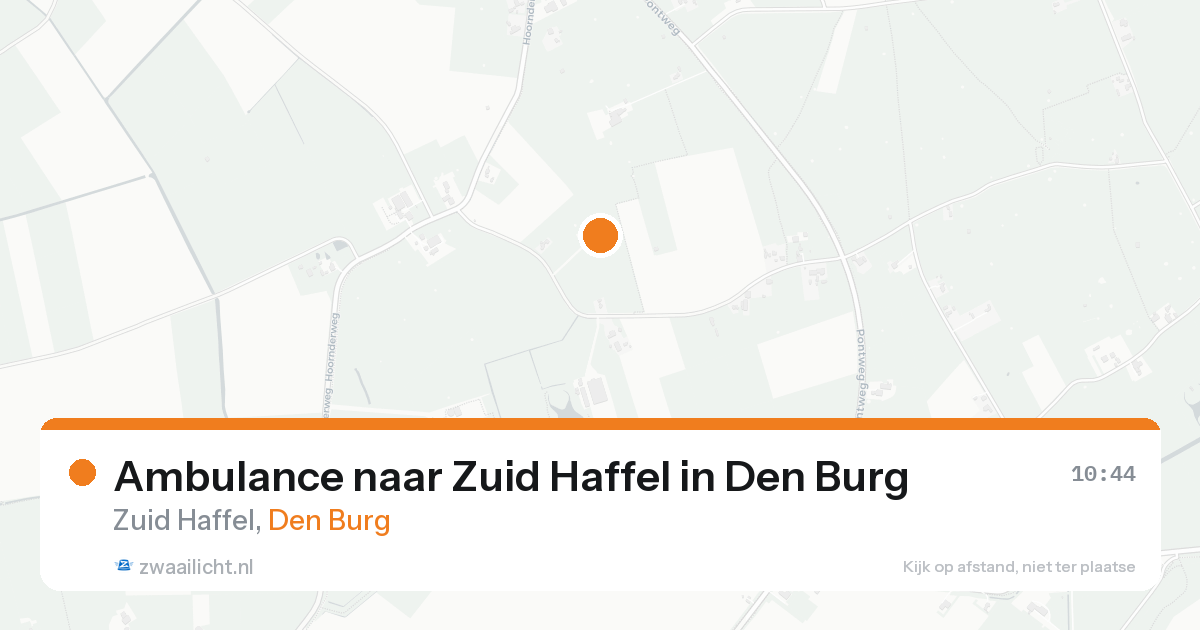 Ambulance naar Zuid Haffel in Den Burg — 5 jun 2026