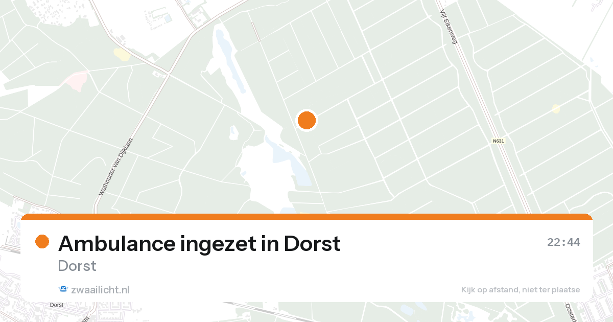 Ambulance ingezet in Dorst — 26 aug 2026