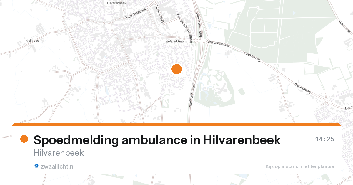 Spoedmelding ambulance in Hilvarenbeek — 28 aug 2026